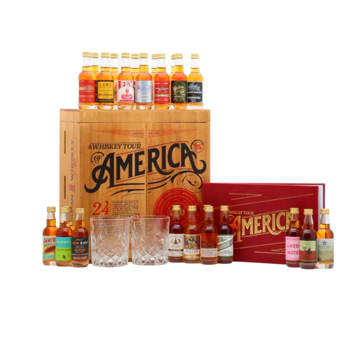 A Whiskey Tour of America – 24 Fine American Whiskies Gift Set