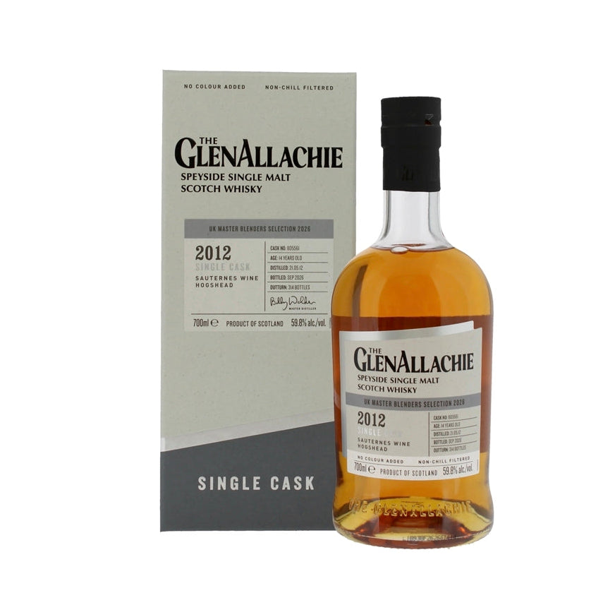 GlenAllachie 2012 14 Year Old Sauternes Wine Hogshead – Single Cask #805561