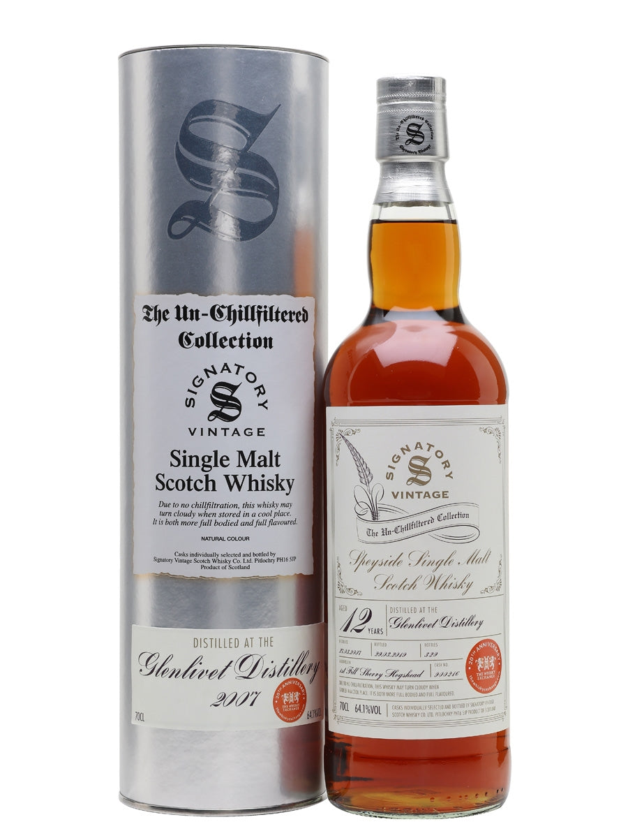 Glenlivet 2007 12 Year Old - Signatory Vintage