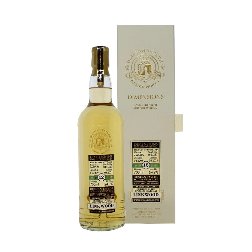 Linkwood 2009 12 Year Old (cask7636906) - Dimensions (Duncan Taylor)