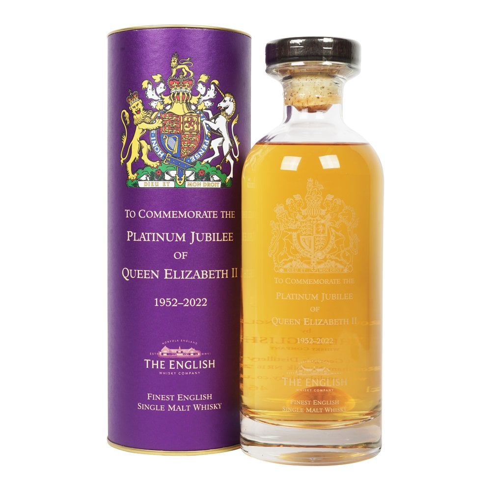 The English Queen Elizabeth II Platinum Jubilee - Commemorative Single Malt Whisky