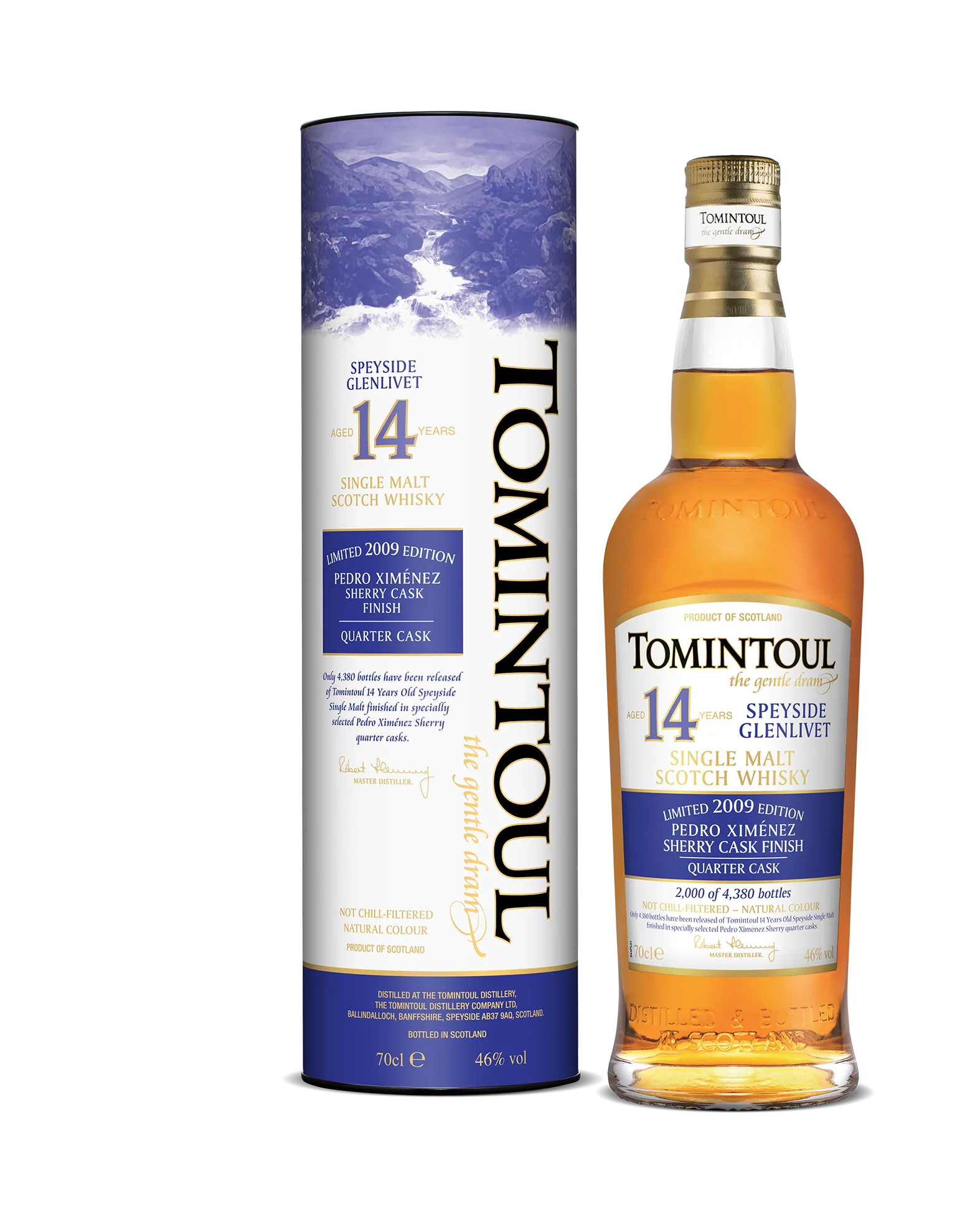 Tomintoul 14 Years Old 2009 Pedro Ximénez Sherry Quarter Cask Finish