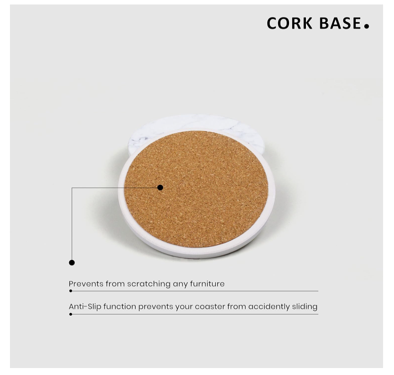 Marble Coasters - Set of 4