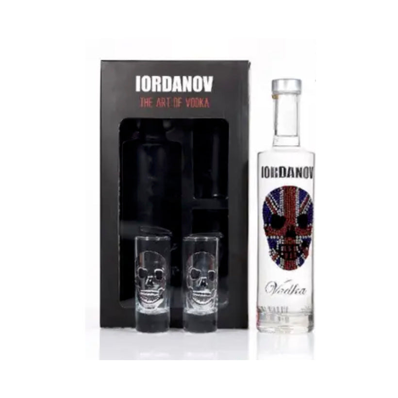 lordanov - Union Jack Vodka & Shot Glass Gift Pack - 35cl