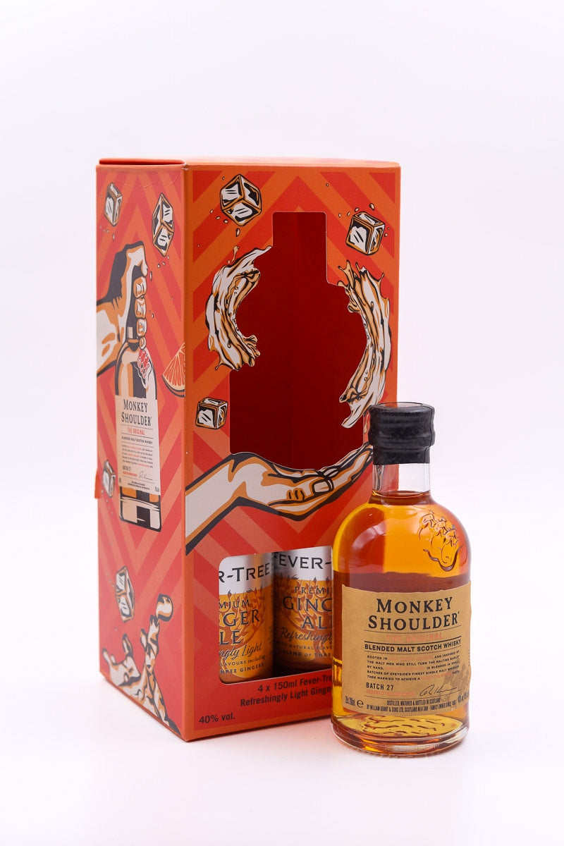 monkey shoulder ginger ale mixer pack scotch whisky