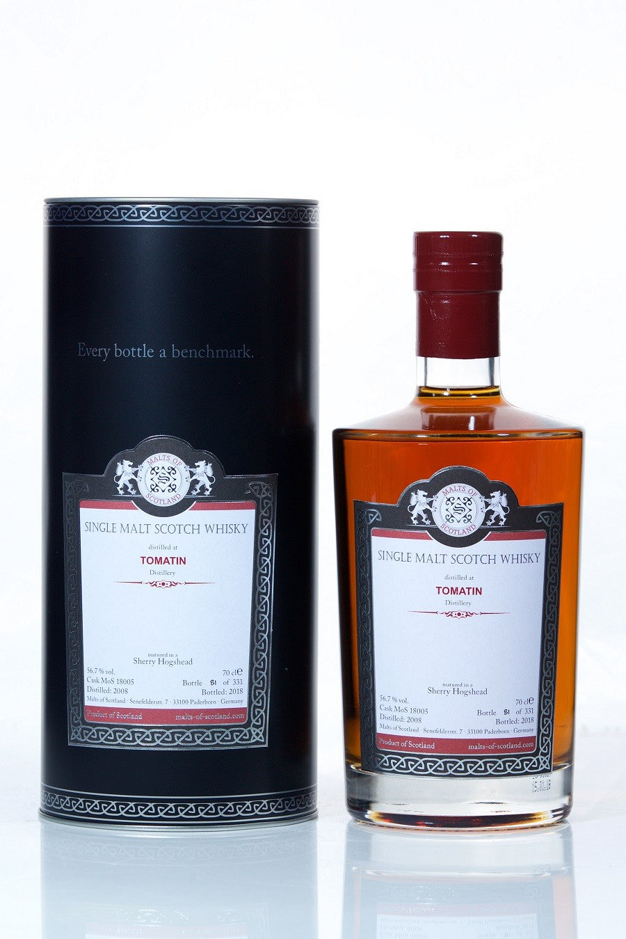 tomatin 2008 bottled 2018 cask 18005 malt of scotland | scotch whisky