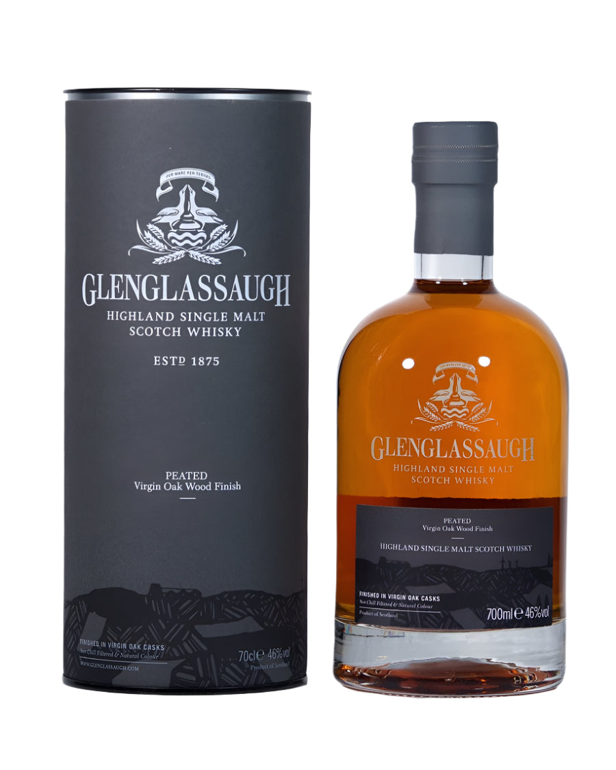 glenglassaugh peated virgin oak wood finish | single malt whisky