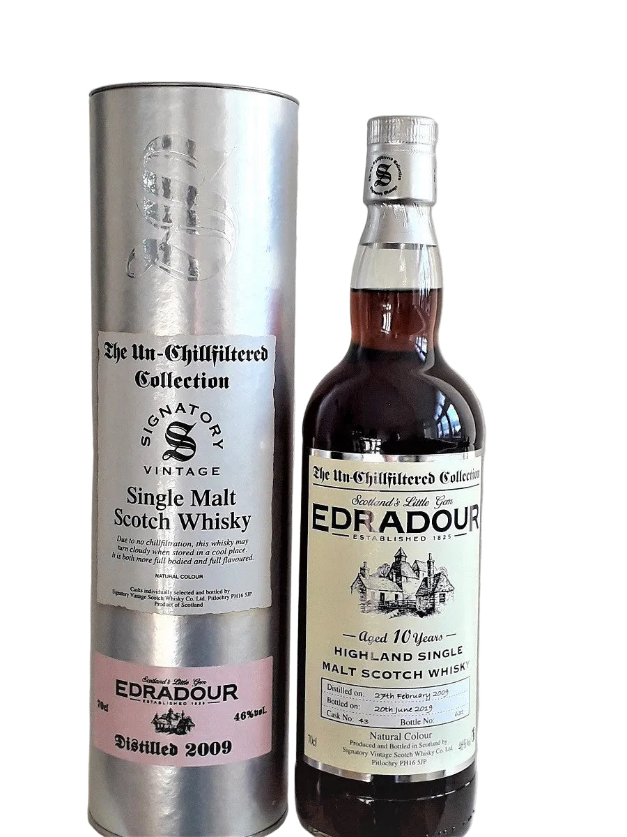Edradour 2009 10 Year Old Signatory Un-Chillfiltered - Cask#43
