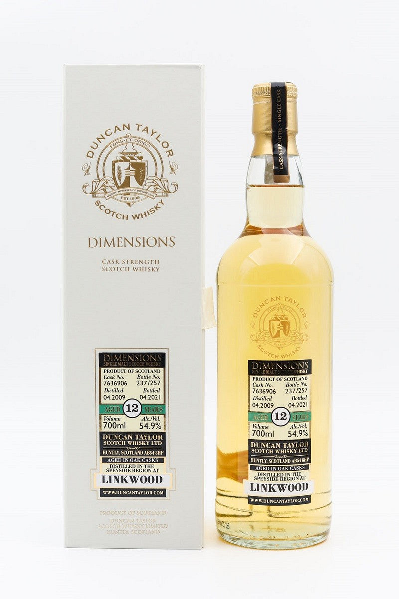 linkwood 2009 12 year old cask7636906 dimensions duncan taylor | scotch whisky