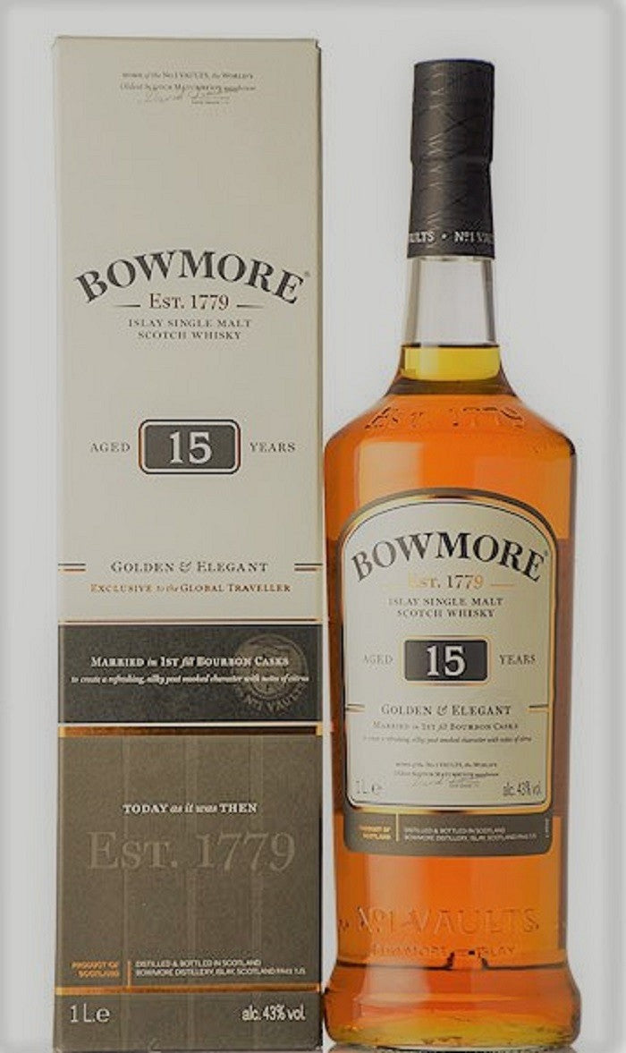 Bowmore 15 Year Old Golden & Elegant