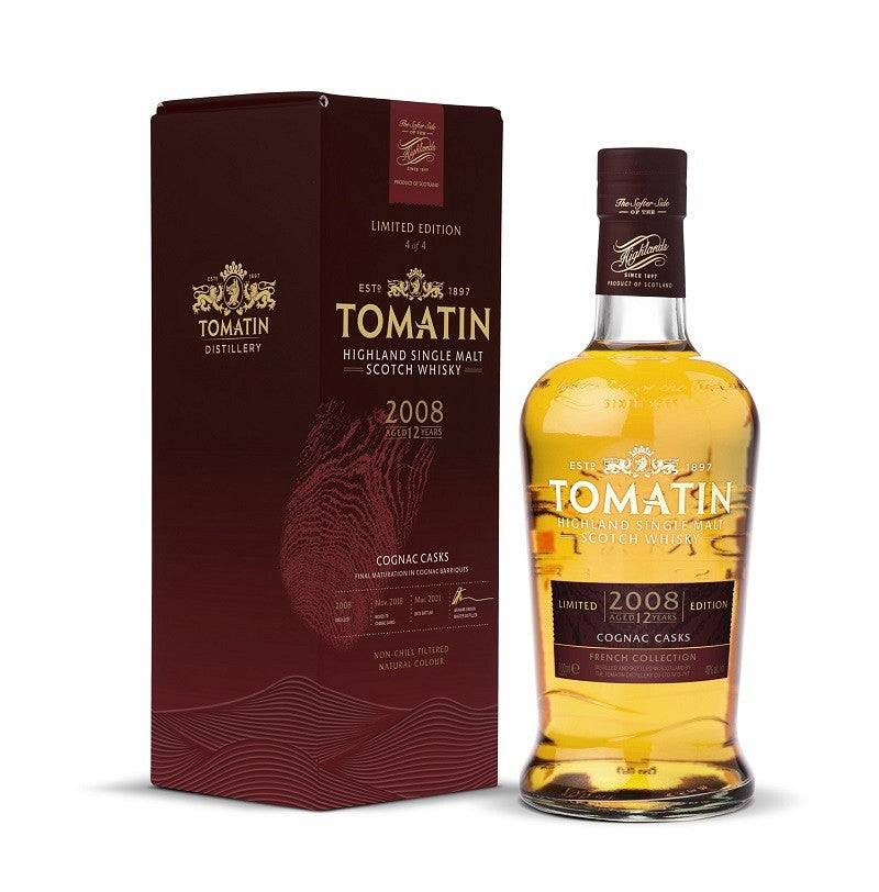 tomatin cognac edition 12 year old french collection | scotch whisky