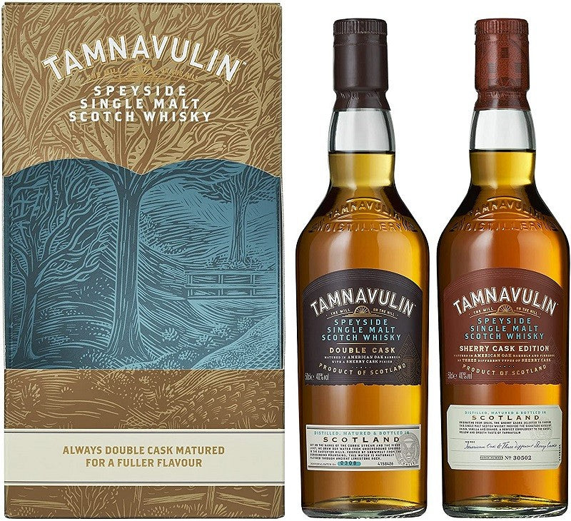 Tamnavulin Double Cask and Sherry Cask Gift Pack - 2 x 50cl