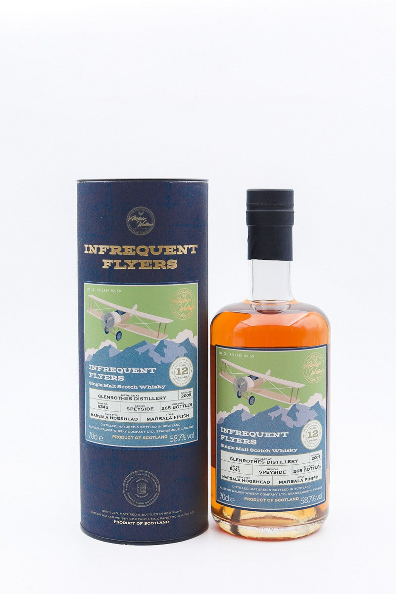 glenrothes 12 year old 2009 cask 6345 infrequent flyers | scotch