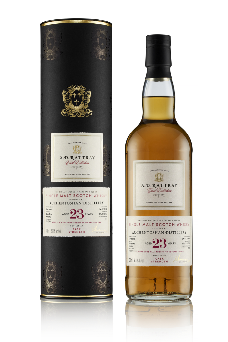 auchentoshan 23 year old 1998 cask 100390 cask collection adrattray | scotch whisky