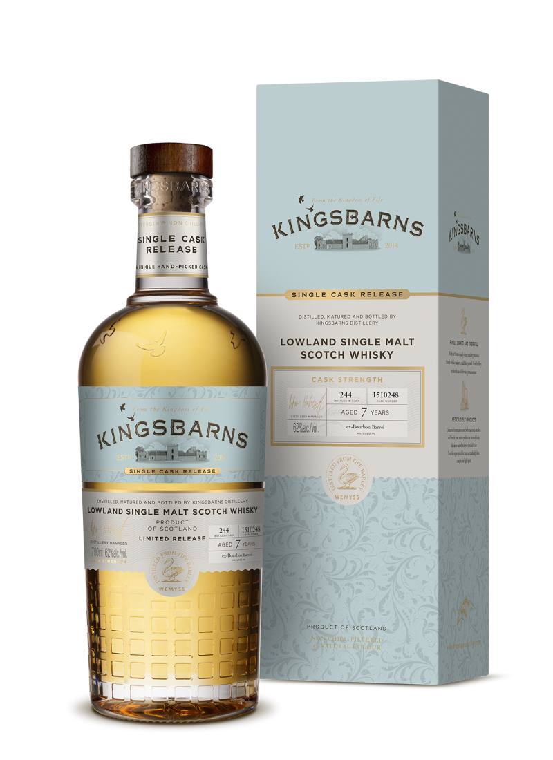 Kingsbarns 7 Year Old Single Cask - Ex-Bourbon Barrel