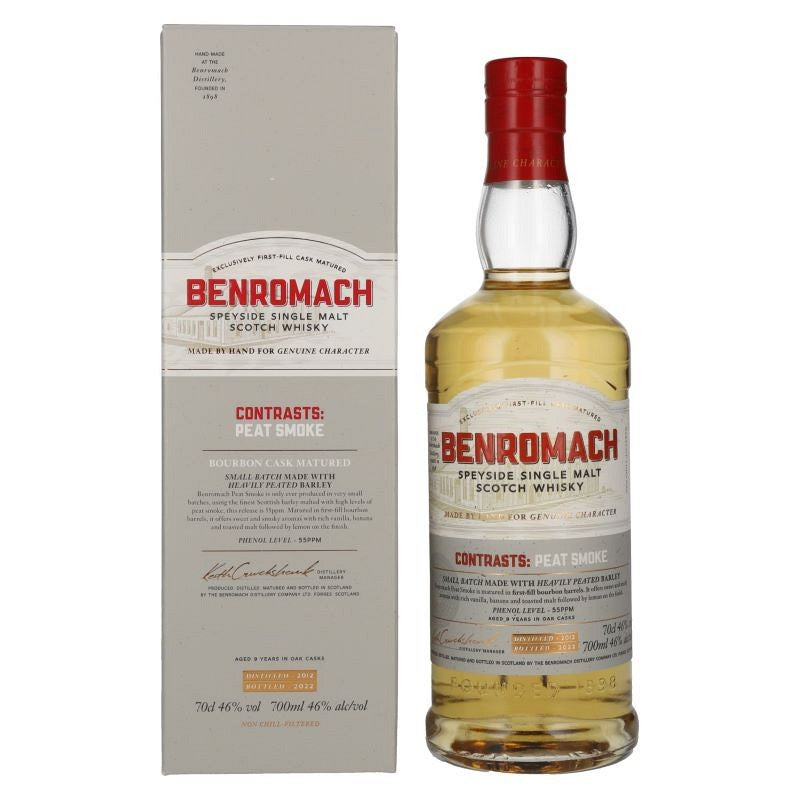 Benromach 2012 Peat Smoke Bourbon Matured (55ppm)