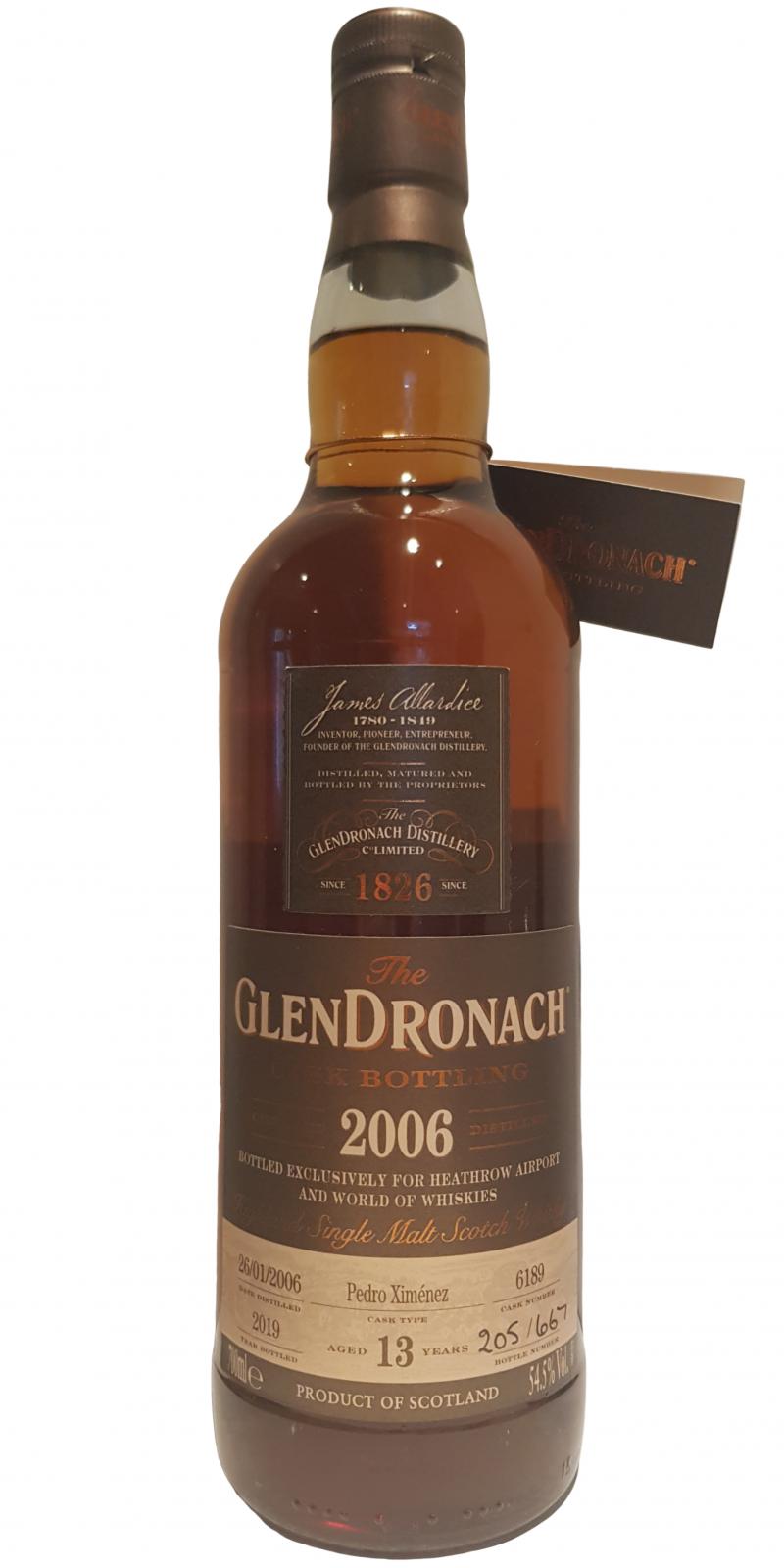 GlenDronach 2006 13 Year Old Single Cask #6189