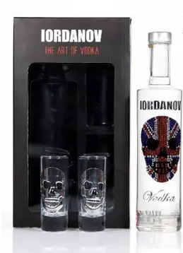 lordanov - Union Jack Vodka & Shot Glass Gift Pack - 35cl
