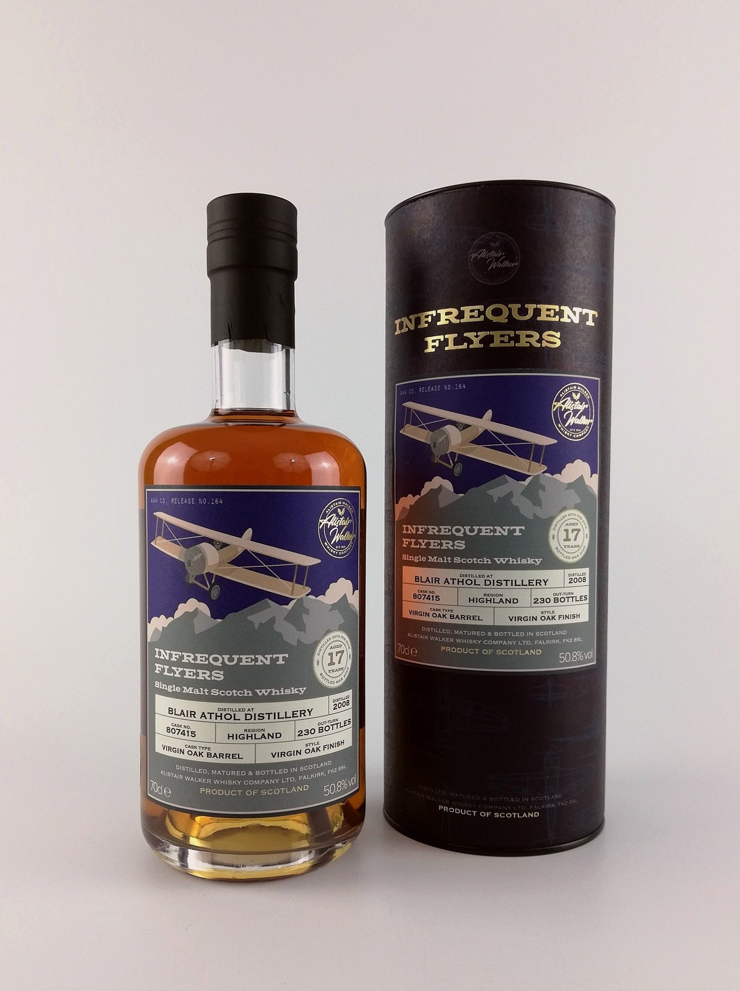 Blair Athol 2008 - 17 Year Old (Cask 807415) Infrequent Flyers - Batch 18