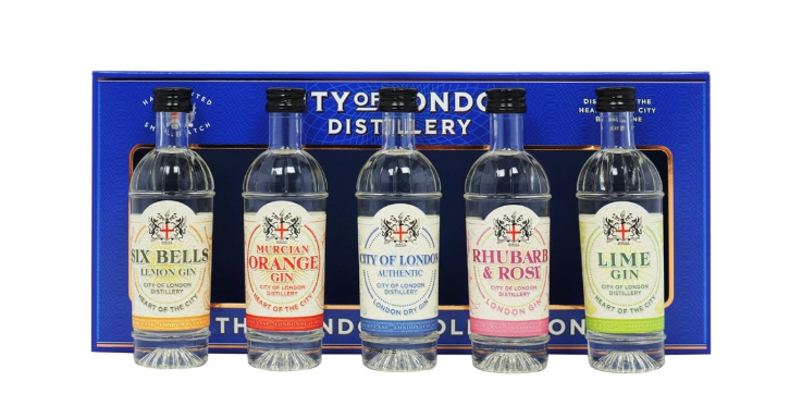 City of London Gin The London Collection Gift Pack 5x5cl