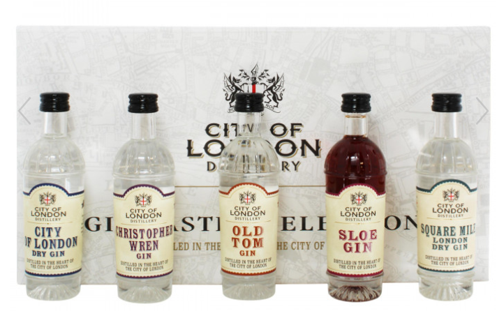 City of London Gin Taster Selection Pack 5x5cl