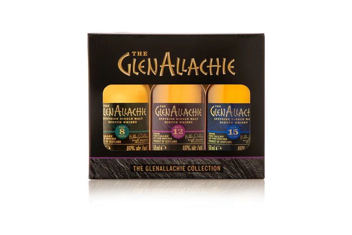 The GlenAllachie Collection 5cl Miniature Gift Pack (8, 12 & 15 Year Old)