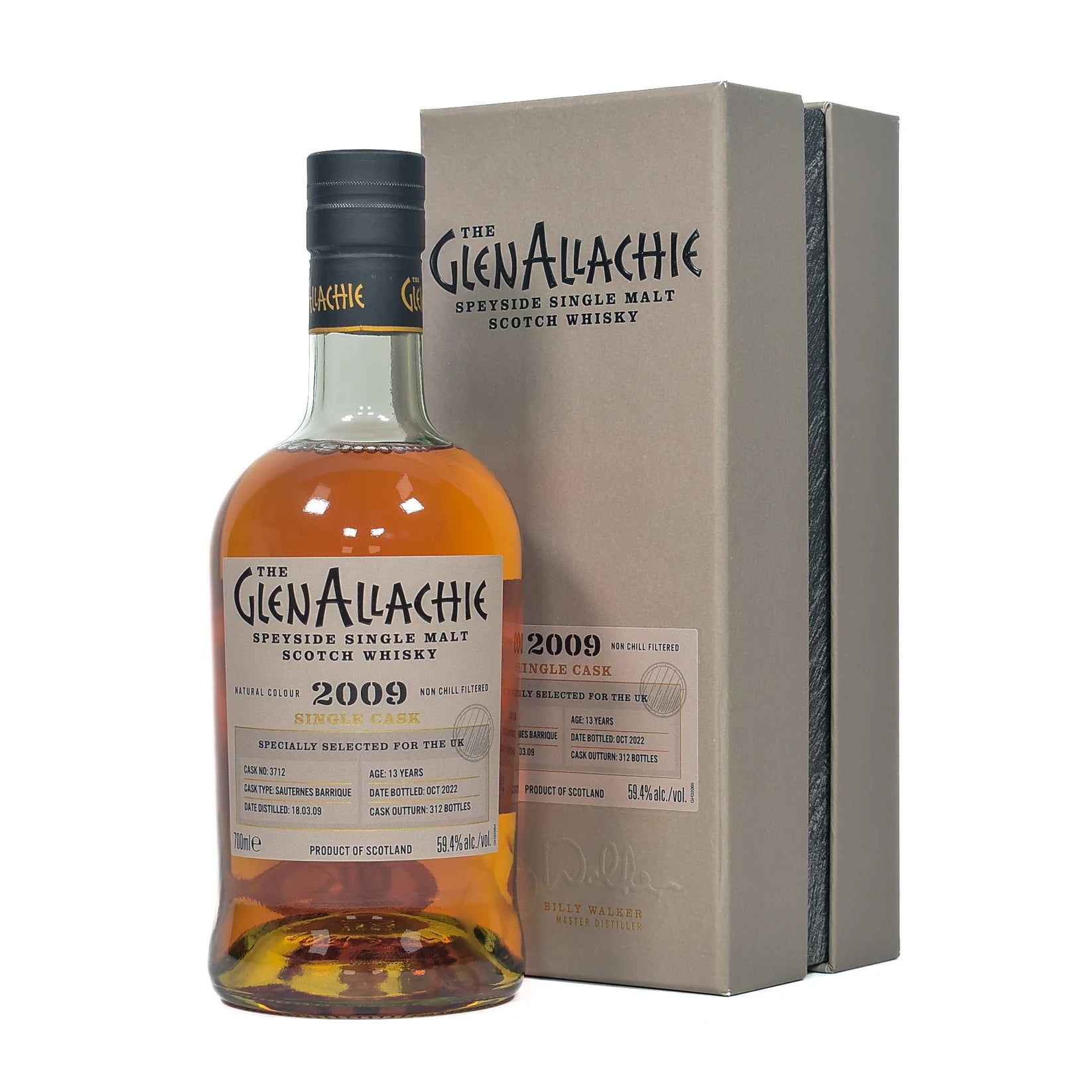 GlenAllachie 13 Year Old 2009 (cask 3712) - Sauternes Barrique