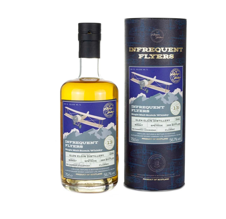 Glen Elgin 13 Year Old 2008 (cask 805647) Infrequent Flyers