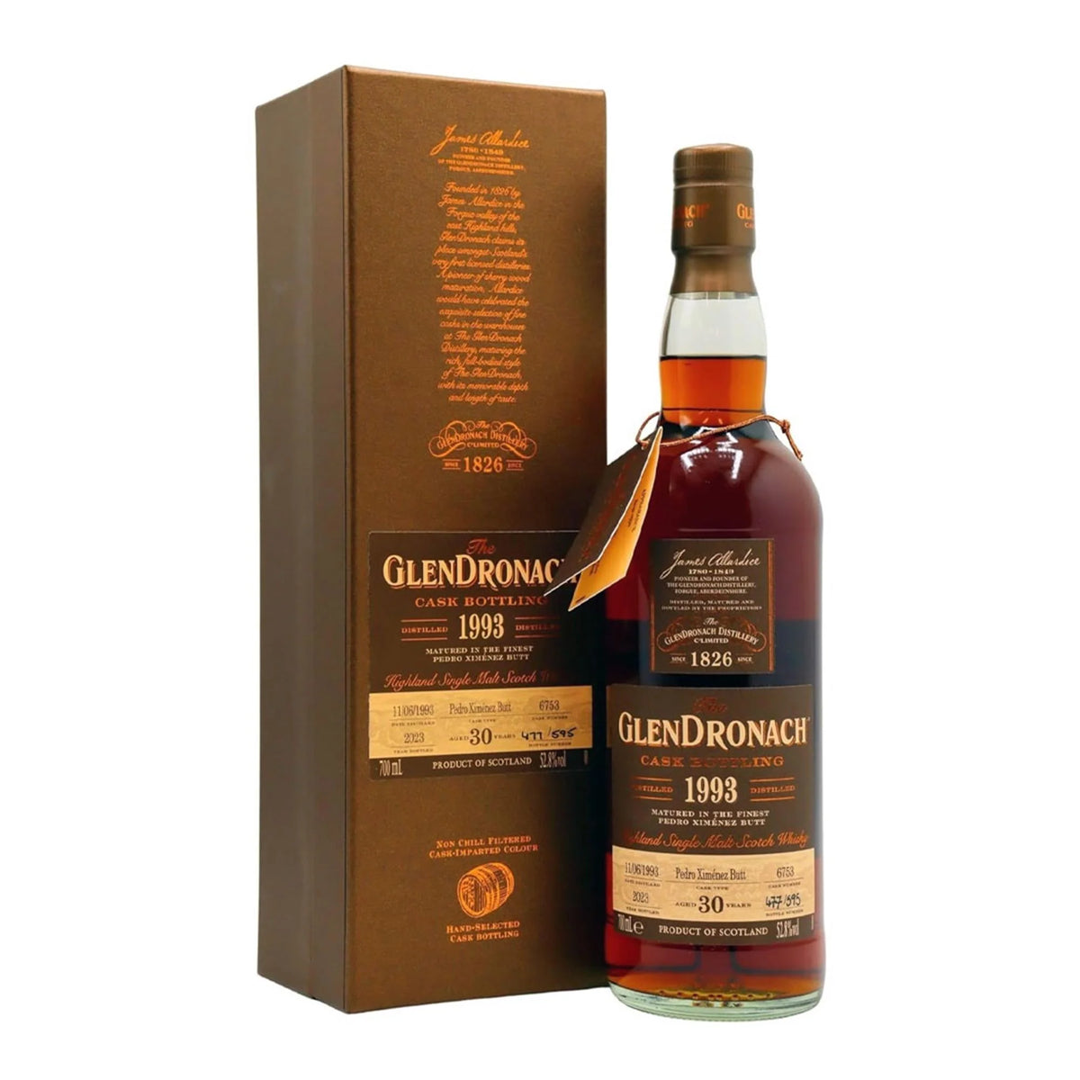 Glendronach 1993 30 Year Old - Single Cask (Cask#6753)