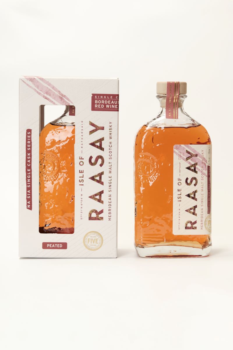 Isle of Raasay - Na Sia Single Cask 5 Year Old (Bordeaux Red Wine - PEATED)