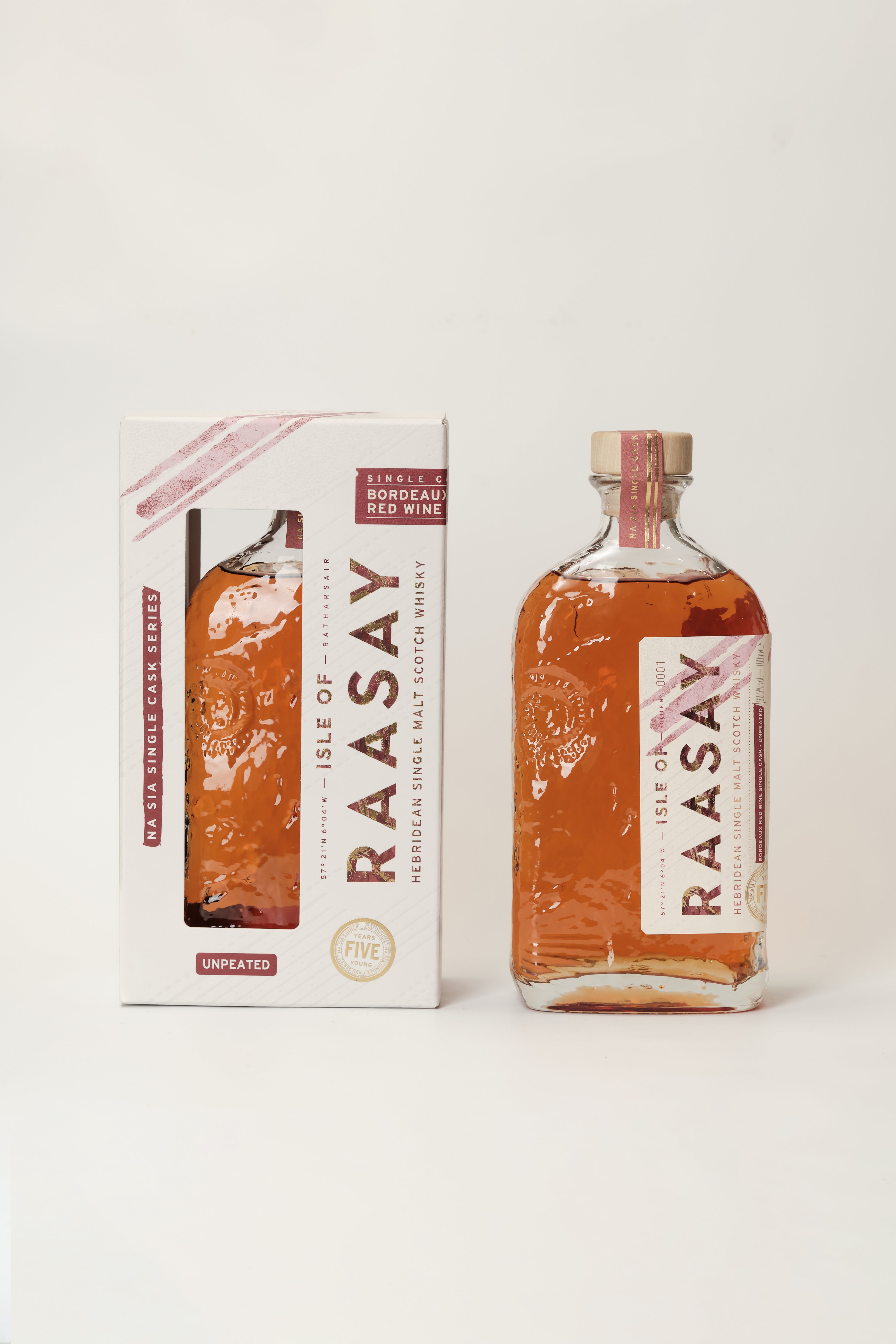 Isle of Raasay - Na Sia Single Cask 5 Year Old (Bordeaux Red Wine - UNPEATED)