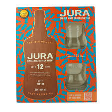 Jura 12 Year Old Single Malt Whisky Gift Pack