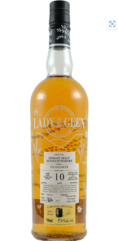 Inchgower 10 Year Old  2012 (cask 804342) - Lady Of The Glen