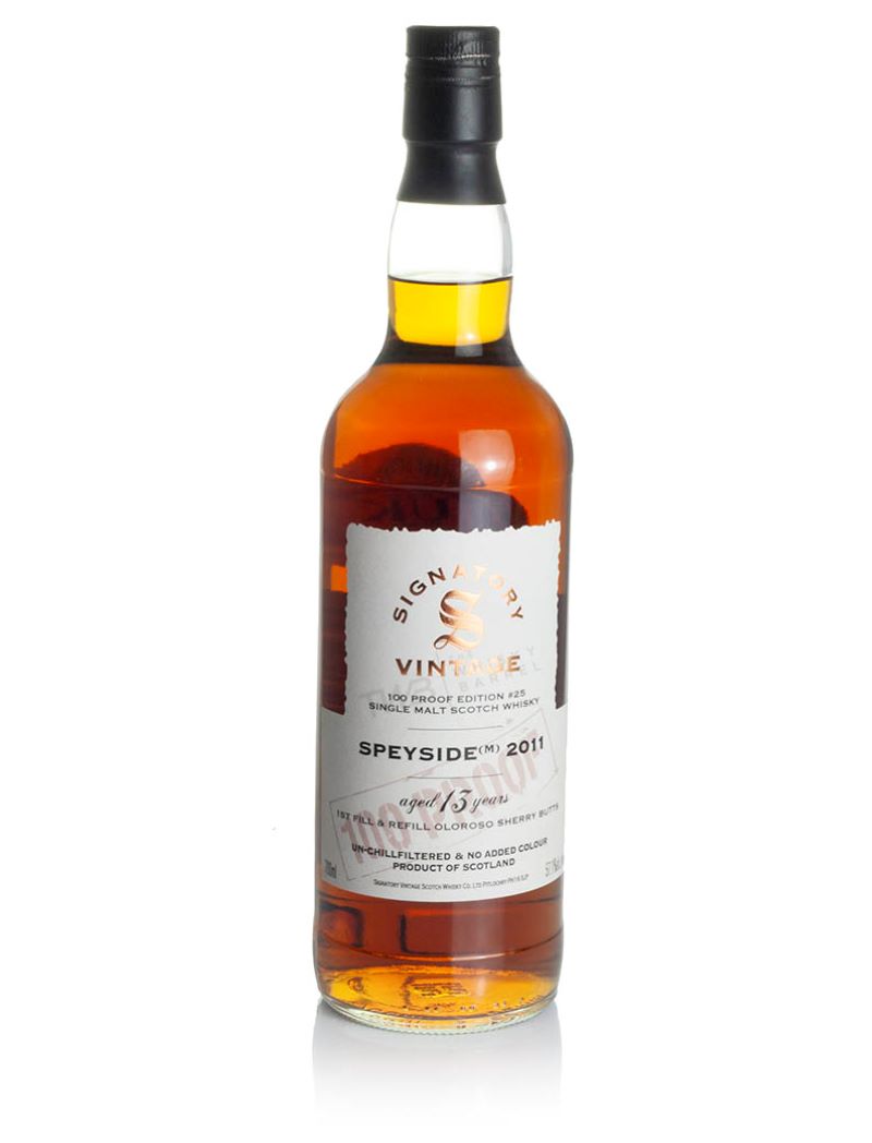 Speyside (M) 13 Years 2011 Signatory 100-Proof Edition #25