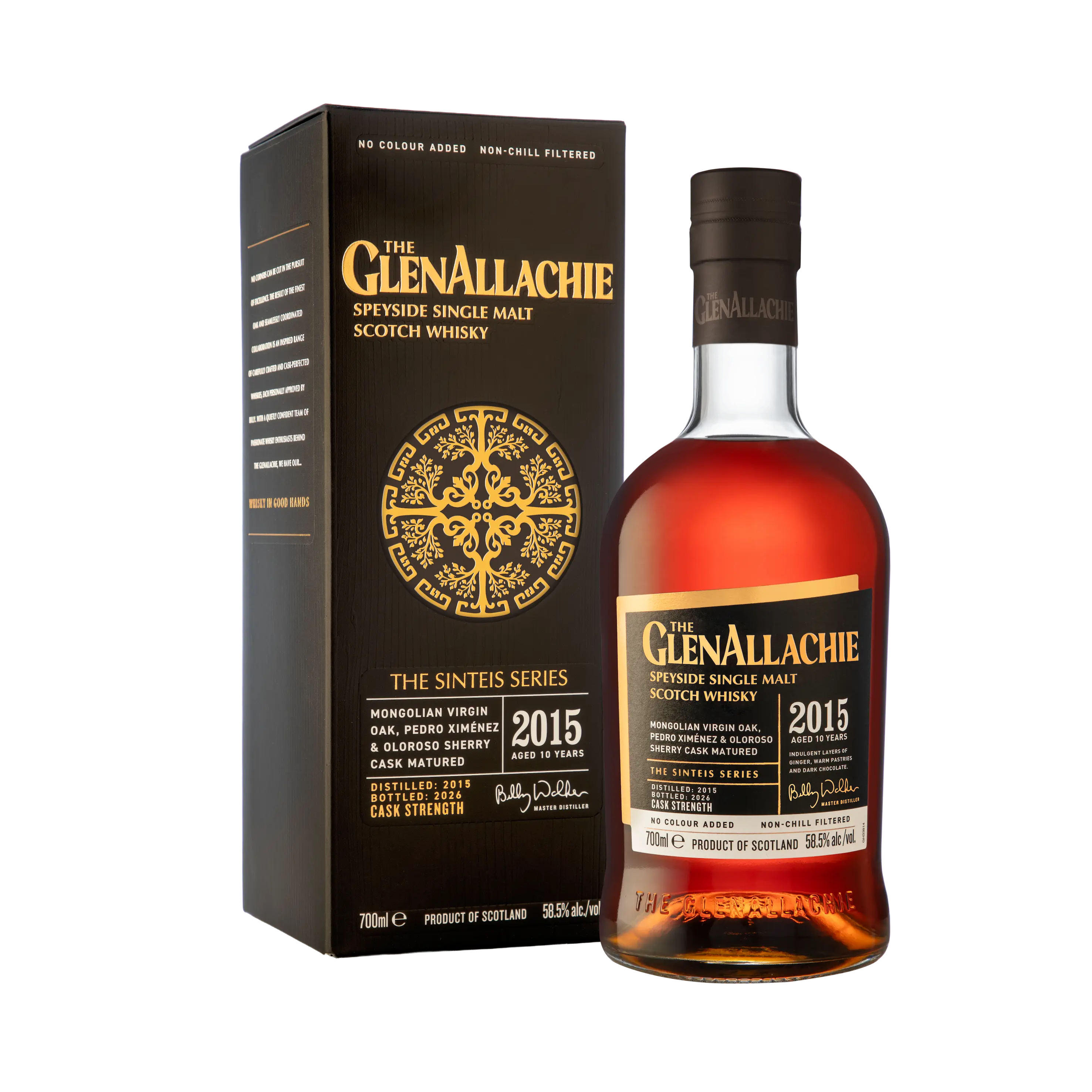 GlenAllachie Sinteis Series Part 4 – 2015 Mongolian Virgin Oak, Pedro Ximénez & Oloroso Sherry Cask Matured