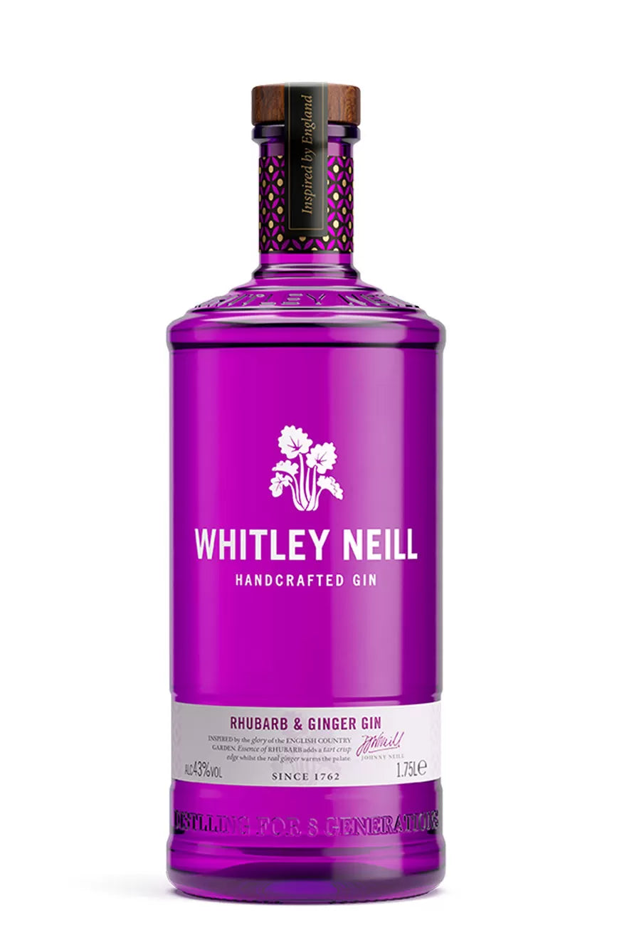 Whitley Neill Rhubarb & Ginger Gin Extra Large 1.75 Litre