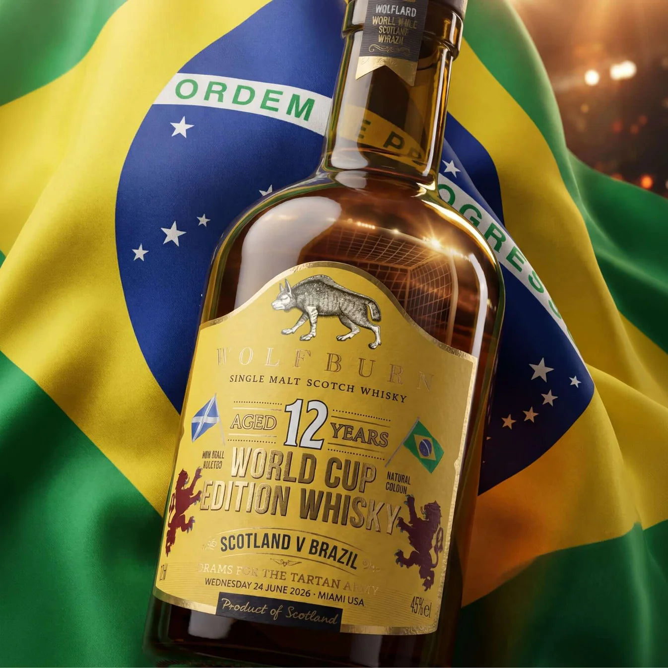 Wolfburn 12 Year Old Single Malt Scotch Whisky World Cup Edition - Brazil
