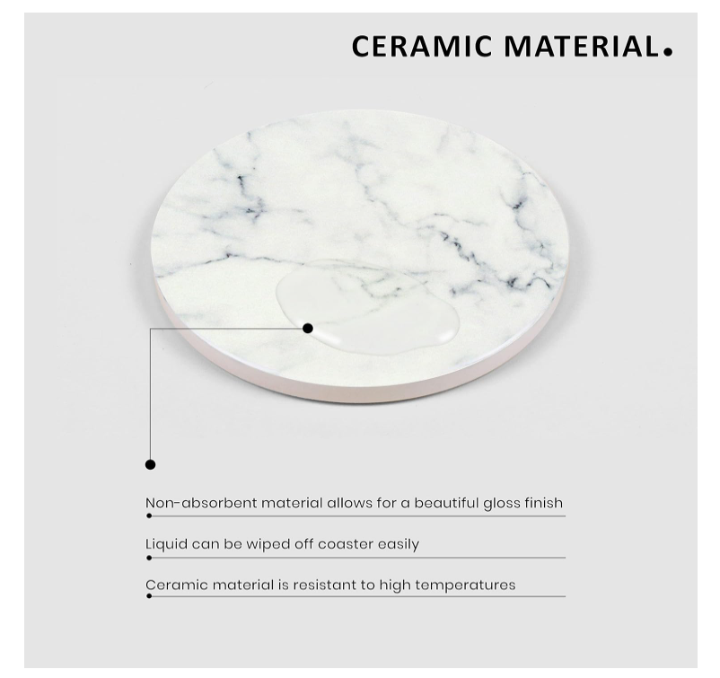 Marble Coasters - Set of 4