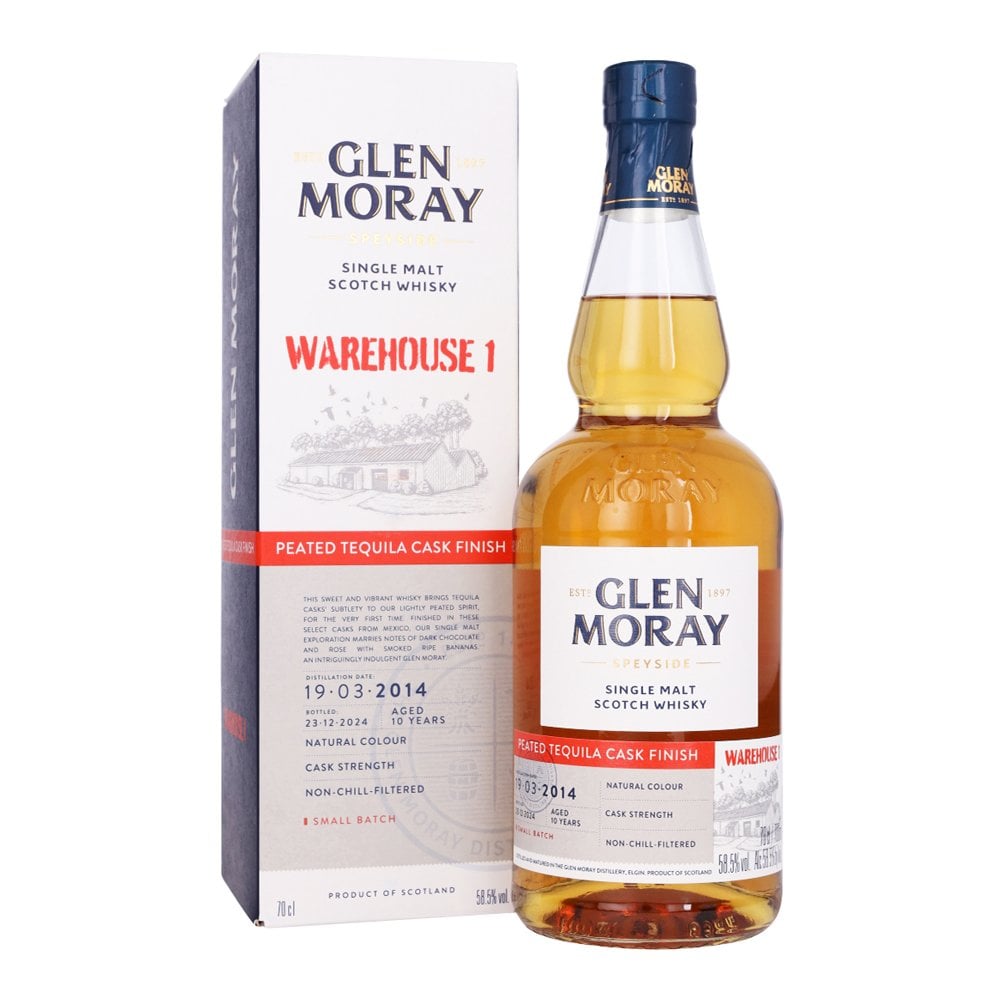 Glen Moray 10 Year Old Peated Tequila Cask Finish - Warehouse 1 Release