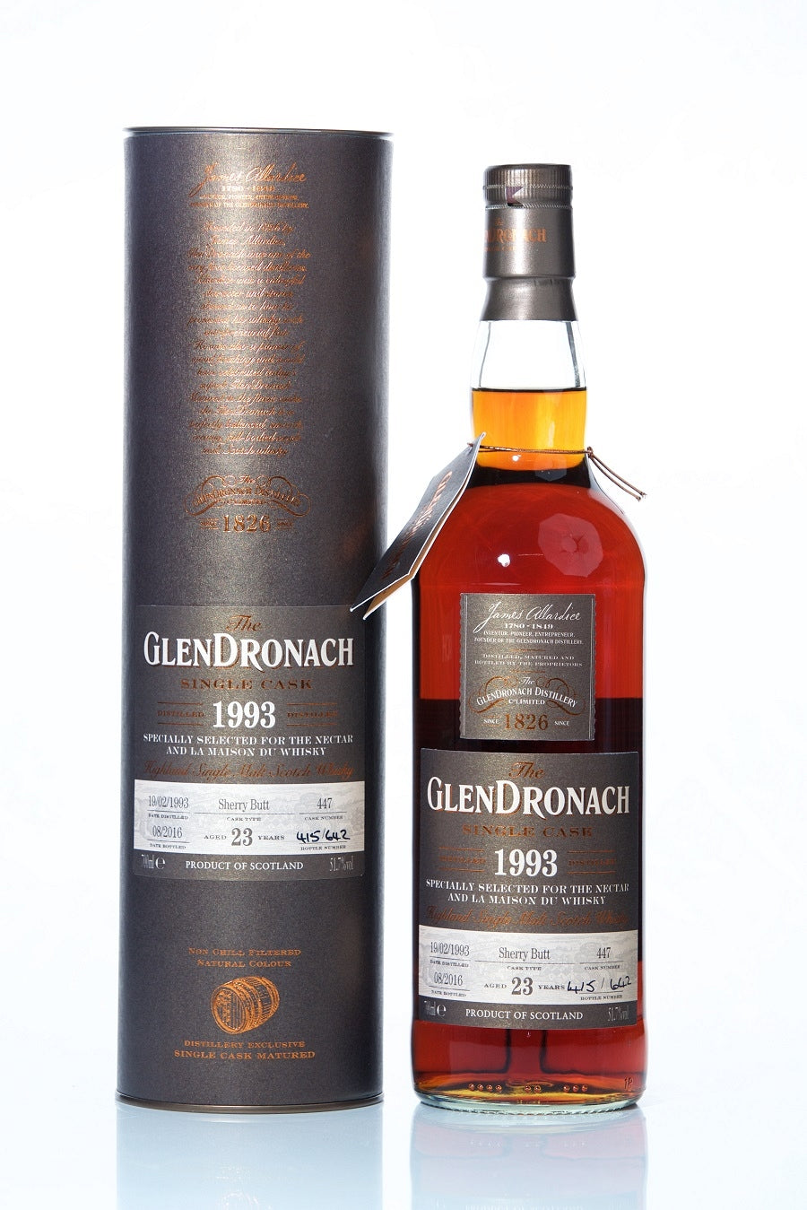 Glendronach 1993 23 Year Old Cask 447