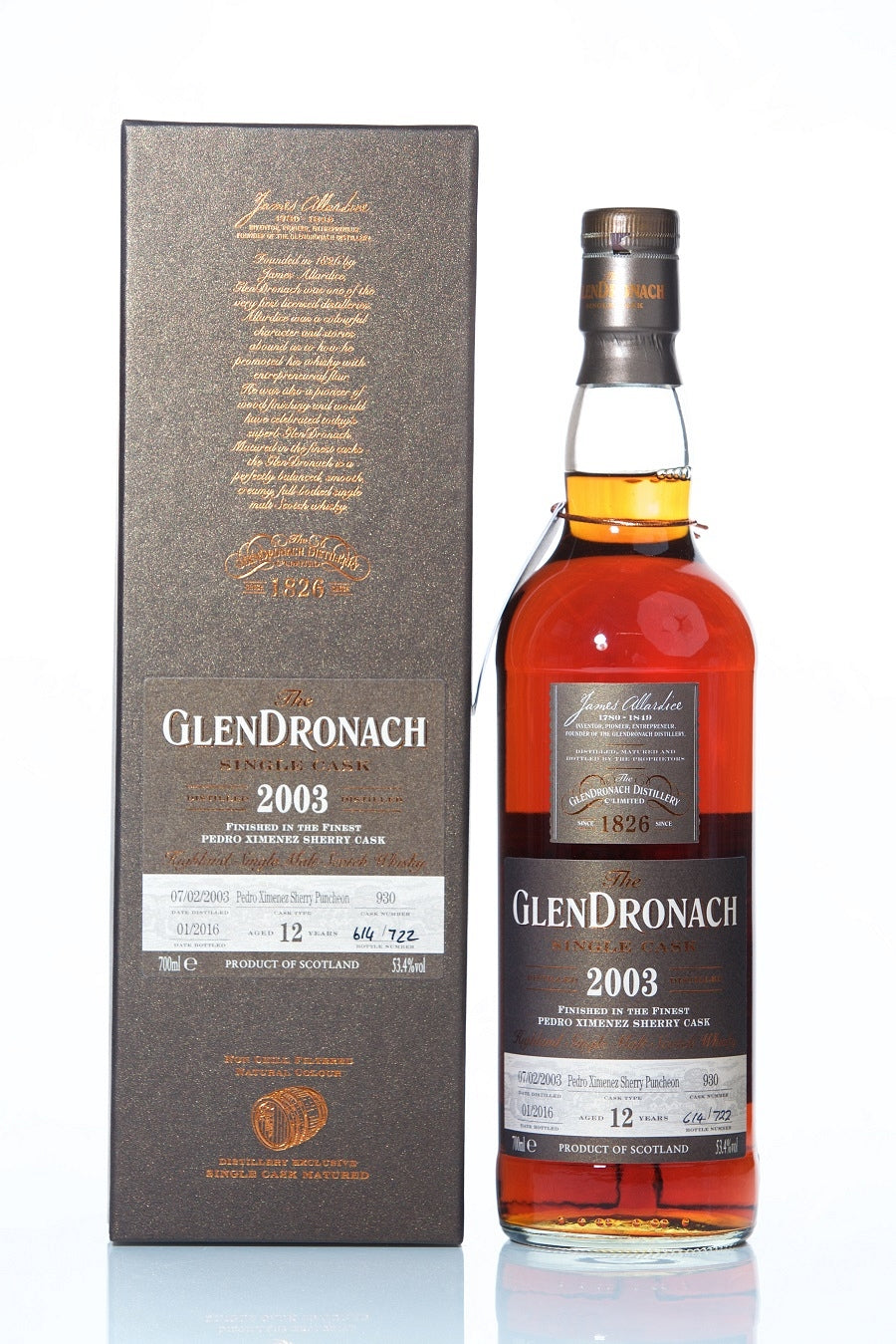 Glendronach 2003 12 Year Old Cask 930