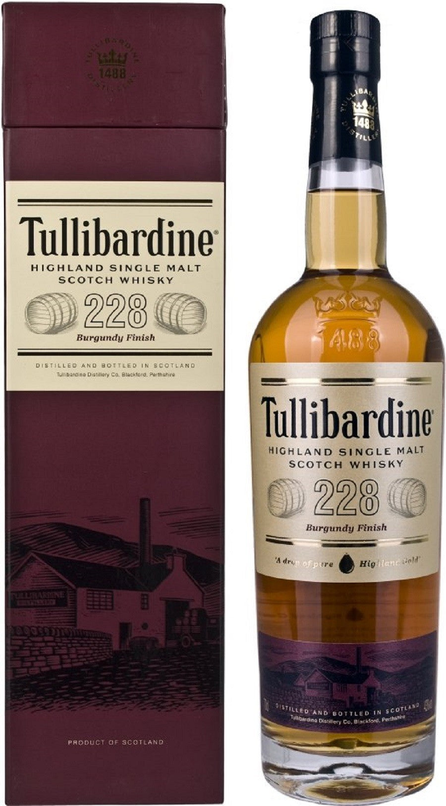 tullibardine 228 burgundy cask finish | scotch whisky
