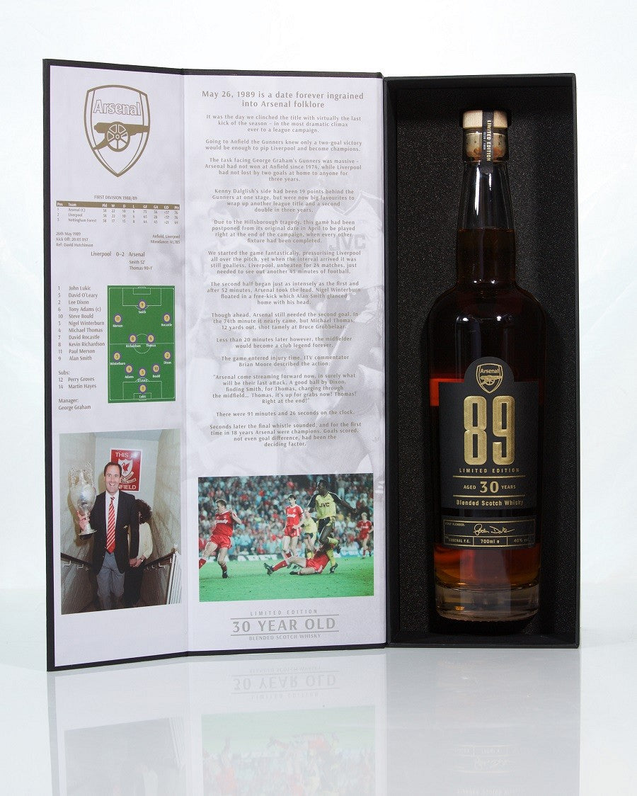 arsenal 89 30 year old anniversary edition | blended whisky