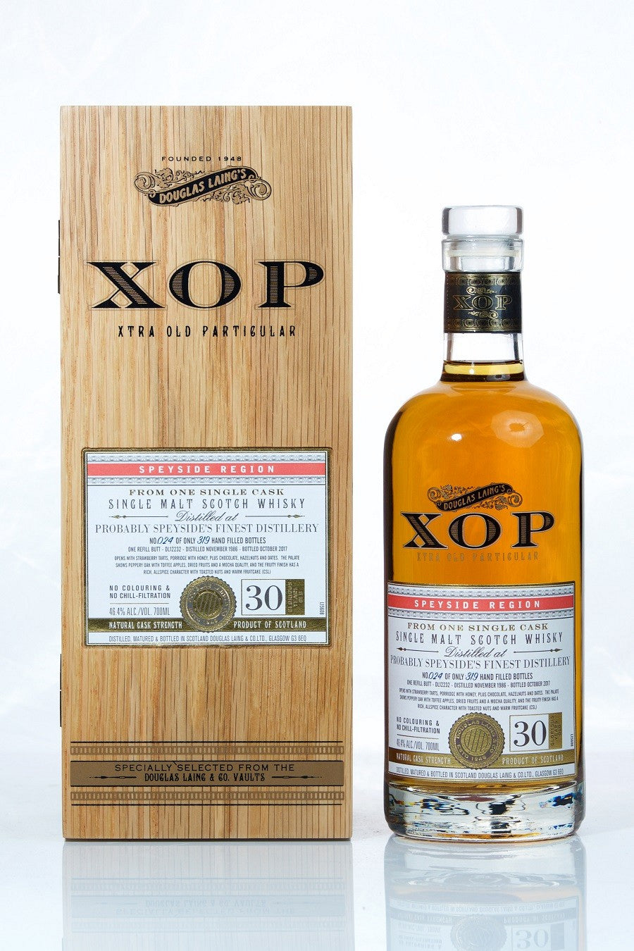 Probably Speyside's Finest Distillery 1986 30 Year Old XOP | single malt whisky