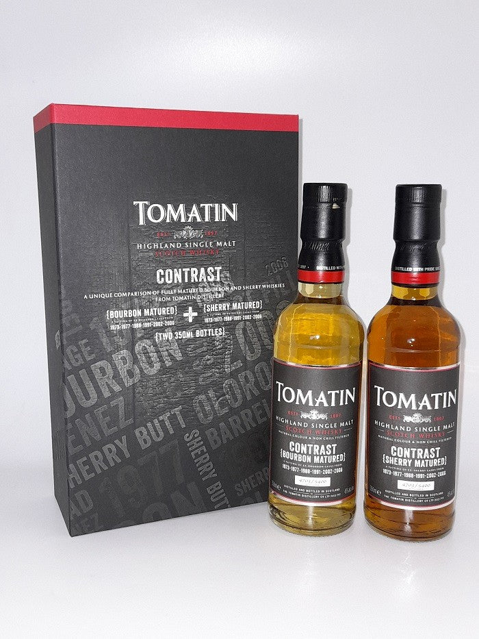 tomatin contrast 2 x 35cl gift pack | single malt whisky