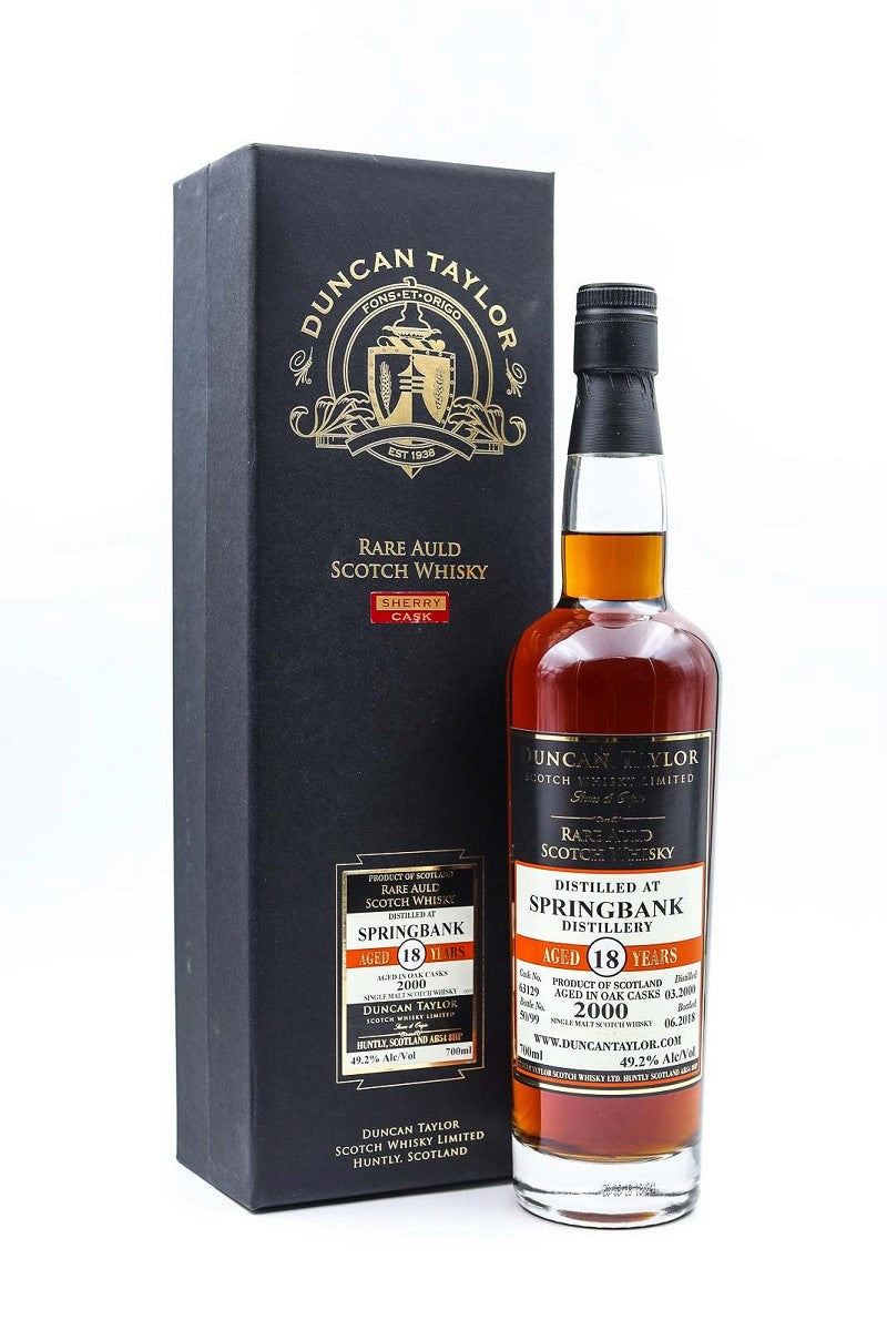 springbank 2000 18 years rare auld duncan taylor | scotch whisky