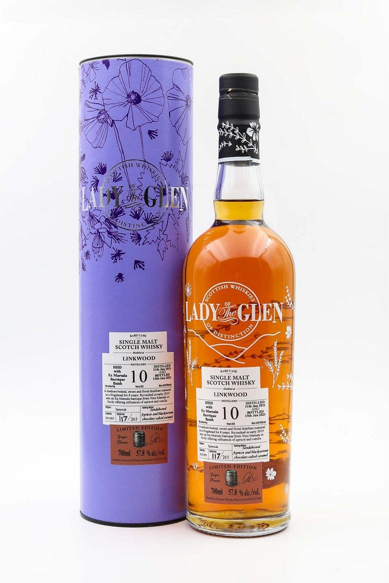linkwood 10 year old 2011 cask301083 lady of the glen | scotch whisky