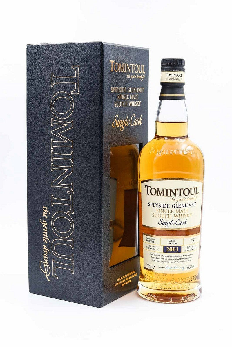 tomintoul 19 year old cask 37 first fill bourbon barrel | scotch whisky