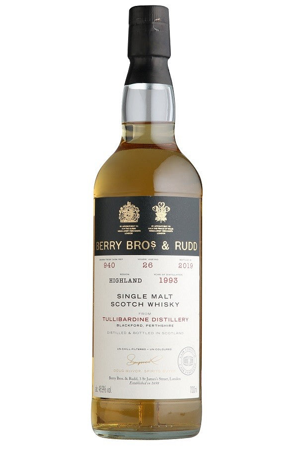 tullibardine 1993 26 year old cask 940 berry bros and rudd | scotch whisky