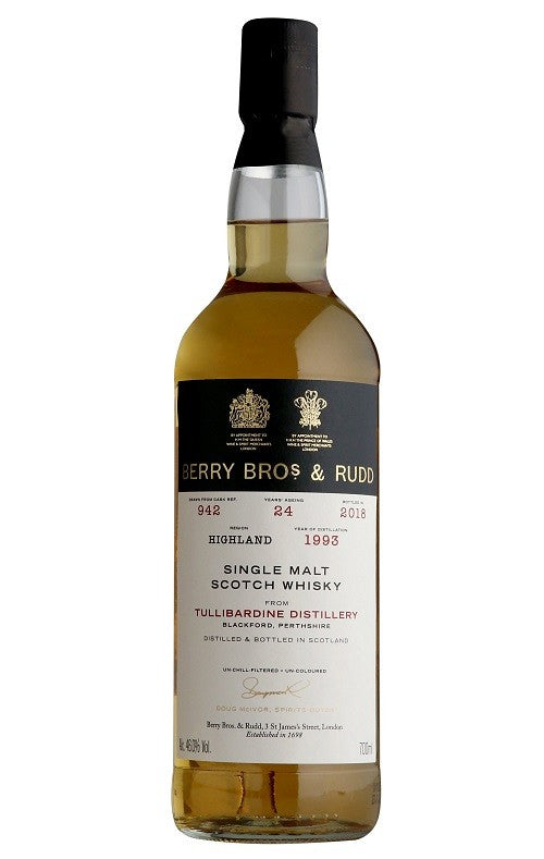 tullibardine 1993 24 year old cask 942 berry bros and rudd | scotch whisky